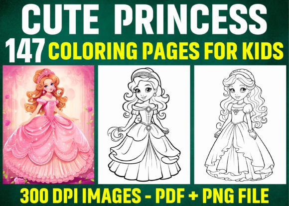 147 Cute Princess Coloring Pages
