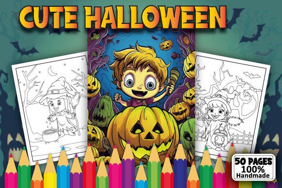 50 Cute Halloween Coloring Pages for Creative Expression and Engagement