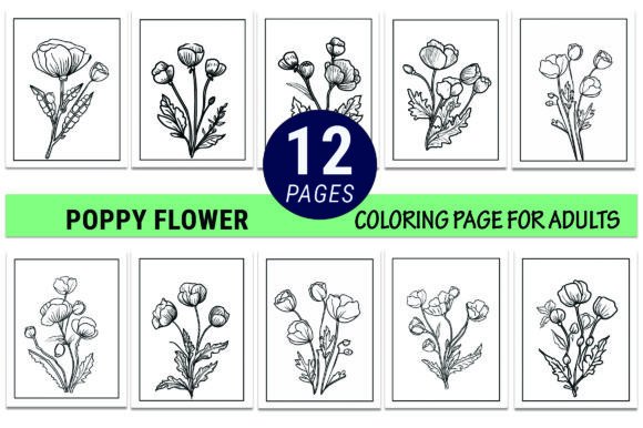 August Birth Flower Poppy Tattoo Drawing Pages: A Versatile Digital Resource for Creators and Publishers
