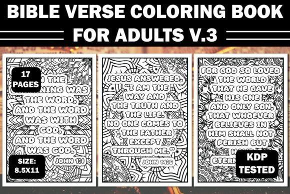 Bible Verse Coloring Book for Adults V.3