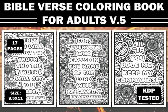 Bible Verse Coloring Book for Adults V.5: A Practical Resource for Creative Expression and Spiritual Reflection