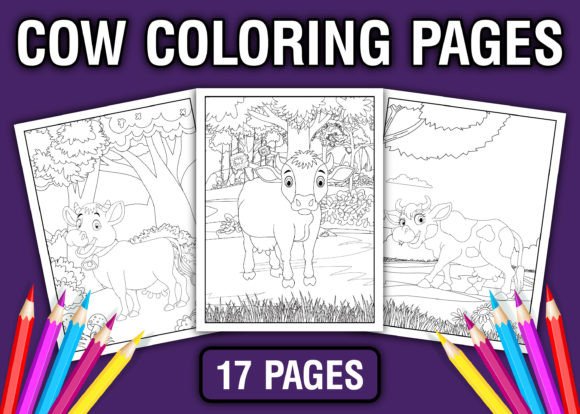 Cow Coloring Book for Kids: Bringing Farmyard Fun to Creative Play