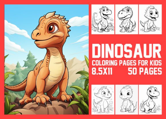 Cute Dinosaur Coloring Pages for Kids: A Complete Guide for Your KDP Interior