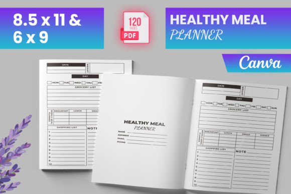 Healthy Meal Planner for Canva KDP: A Practical Tool for Organizing Nutrition and Wellness Goals