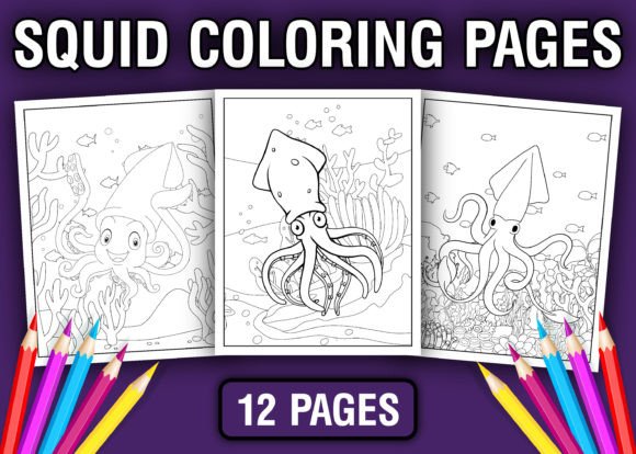 Squid Coloring Book for Kids: A Creative Resource for Young Artists