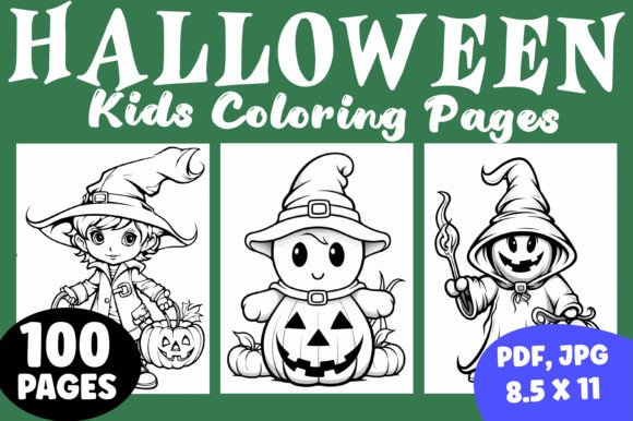 Unlock Spooky Fun with 100 Cute Halloween Coloring Pages Vol 02 – A Perfect Creative & Publishing Resource