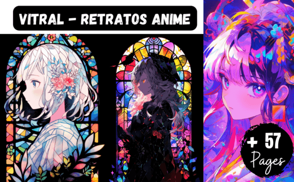 VITRAL - RETRATOS ANIME: Art That Works Across Multiple Creative Projects