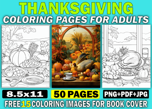 Why 50 Thanksgiving Coloring Books for Adult Are the Perfect KDP Interior for Seasonal Publishing